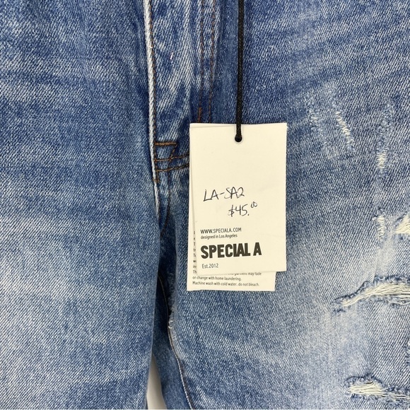 Mid Rise Distressed Jeans Pants - Picture 3 of 8